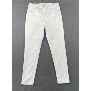 Madewell High-Rise Skinny Jeans Women 31 White Minimalist Clean Girl Style‎